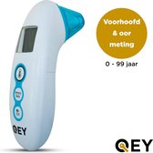 Bol.com QEY - Oorthermometer - Voorhoofd Thermometer - Incl. Batterijen aanbieding