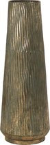 Vaas in bronskleurig metaal van het merk Pomax - hoogte 80cm