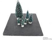 Mini kerstboompjesset 7-delig