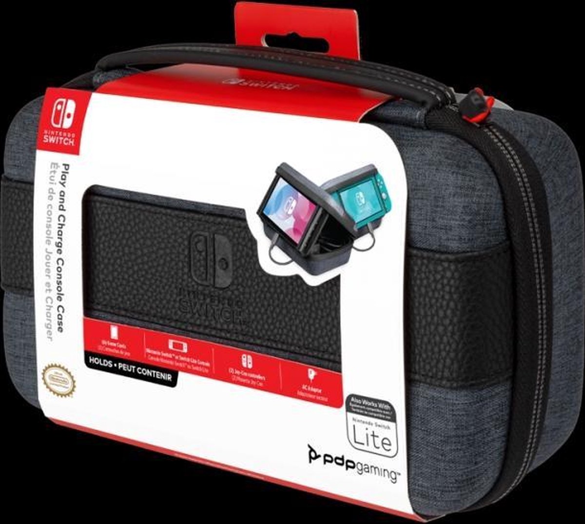 nintendo switch play & charge console case