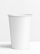 wit - Kartonnen bekers 200ml - voordeelpak (100 stuks) - koffie bekers - wegwerp papieren bekers - drank bekers - milieuvriendelijk