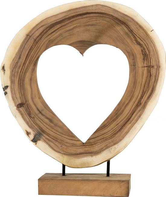 Suarhouten ornament hart - woonaccessoires / - hout/bruin - -... | bol.com