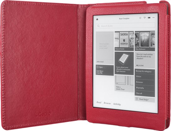 Cover Luxe Kobo Aura Edition 2 Rouge