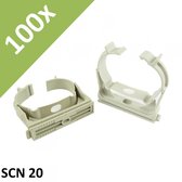 Fischer, clip clamp, SCN 20, clamp, pipe clamp, 1262 VE 100 pieces  - 1) 100x SCN 20
