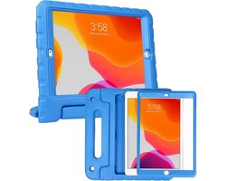 Onderwijsgadgets kinderhoes blauw geschikt voor iPad 10.2 (2019 / 2020 / 2021) met ingebouwde screenprotector - Kids Stevige Tablet Hoes - voor thuis en op school - Kinderen - Decoratie - Versiering - Kind