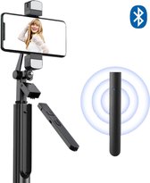 10-in-1 Selfie Stick - Stabilizer - Bluetooth afstandsbediening - Gimbal - Stabiele Tripod voor buiten en binnen gebruik - Selfie Lights Flitsers - USB Opladen - Perfect voor vlogg