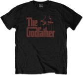 Tshirt Homme The Godfather - S- Logo Marron Zwart