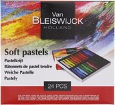 Pastels Van Bleiswijck - Pastels Craie - Pastels pour artistes - 24 couleurs Distribuer des cadeaux