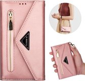 Samsung Galaxy A70 Telefoonhoesje | Hoogwaardig Pu Leren Wallet Case | Pasjeshouder | Hoesje, Portemonnee en Tas in 1 | Roze