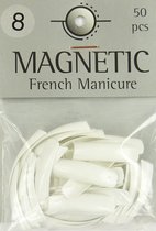 Magnetic Nail Tips French Manicure Maat 8 kunstnagels 50 stuks
