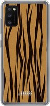 Samsung Galaxy A41 Hoesje Transparant TPU Case - Tiger Print #ffffff