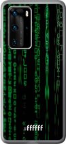 Huawei P40 Pro Hoesje Transparant TPU Case - Hacking The Matrix #ffffff