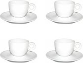 Lubiana Bola Kop en schotel - Tas en ondertas - 15 cl - Set van 4