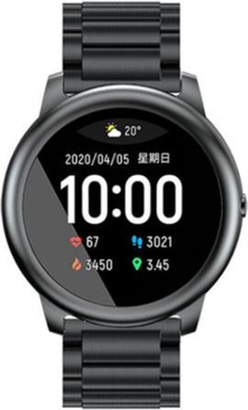Xiaomi Haylou Solar stalen band - zwart - 46mm | bol.com