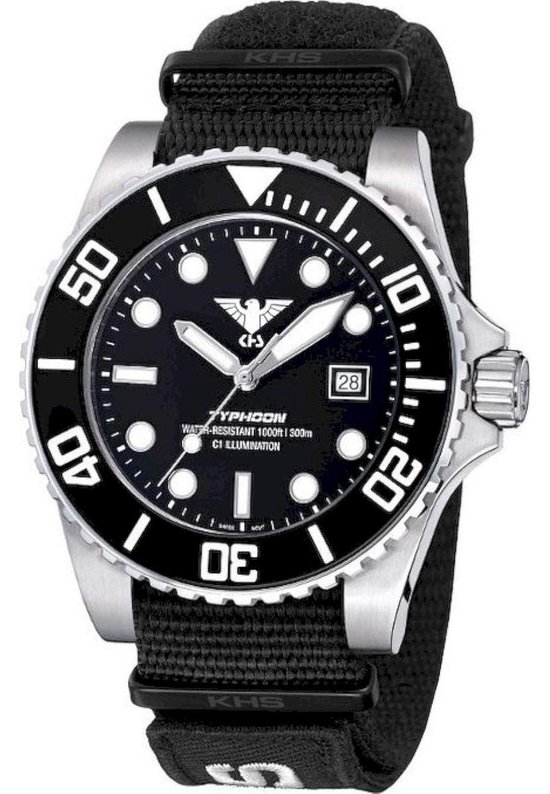 Orologio Da Uomo KHS Platoon Acciaio Solare Nero PLABSS.NXT7 | UK
