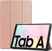 Samsung Galaxy Tab A7 2020 - Smart Tri-Fold Hoes - Effen Kleur - Rose Goud