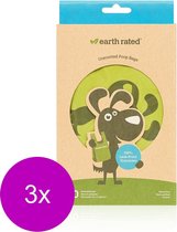 Earth Rated Poepzakjes Met Handvat - Hondenpoepzakjes - 3 x 120 stuks - 17.7x34.2 cm - Groen
