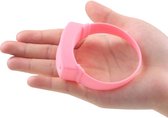 Desinfecterende Armband - De Originele StaySafe® Armband Voor Op Reis - Ontsmetting Bij De Hand - Afsluitbaar Met Plug  - Mét Navul Flesje - Funny Pink