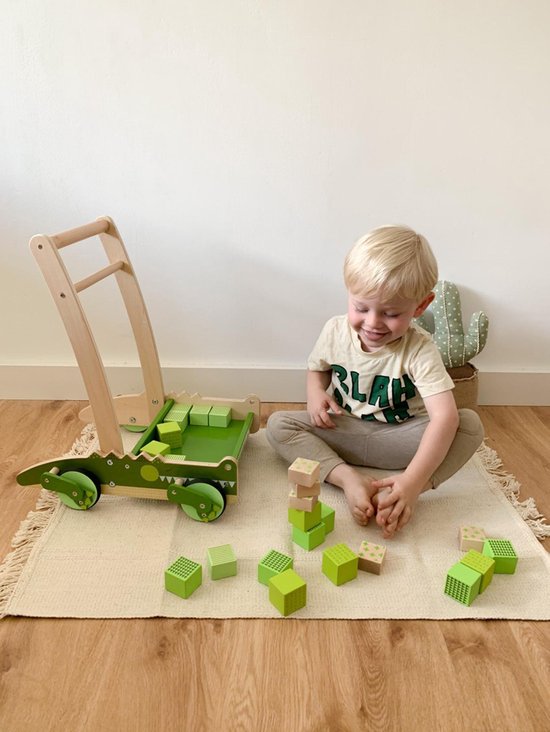 Houten Loopwagen Krokodil van Little Dutch — afbeelding 5
