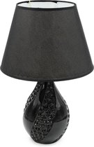 Tafellamp / Decoratielamp – Keramiek – Zwart
