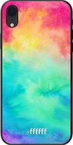 iPhone Xr Hoesje TPU Case - Rainbow Tie Dye #ffffff