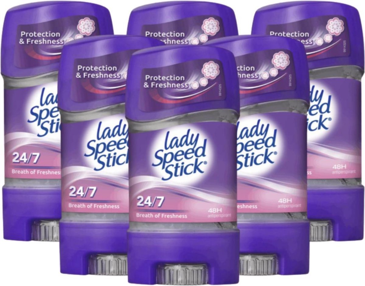 Goedkoopste Lady Speed Stick Breath of Freshness Deodorant Vrouw 6 Stuks - Deo Gel Stick - Bestseller uit USA