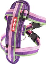 Plaque de poitrine EzyDog - Harnais pour chien - Fusible de ceinture de sécurité inclus - Taille XS - Rayé