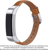 Bruin leren bandje voor Fitbit Fitness Ace / Fitbit Ace / Fitbit Alta HR / Fitbit Alta - Gespsluiting – Brown leather strap - Leder