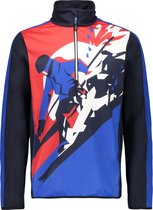 CMP Wintersportpully - Maat 128  - Unisex - blauw/navy/rood/wit