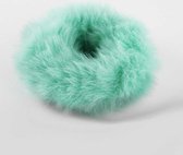 Jawbreaker Haar scrunchie Fuzzy thing Groen