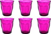Duralex Picardie Waterglas - 250ml - 6 stuks - Paars Gehard glas