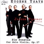 Jassen Todorov - Eugène Ysaÿe - Six Sonatas For Solo (CD)