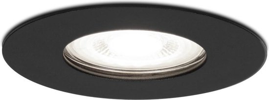 Dimbare LED inbouwspot Bari zwart GU10 5 Watt 6400K IP65 spatwaterdicht