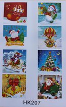 Paquet de cartes de Noël de peinture au Diamond (8 pièces)