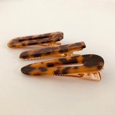 Haarspeldjes - panter - leopard - volwassene -meisje - kind - bruin - zwart - 3 stuks