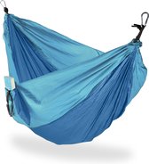 relaxdays hangmat outdoor - XXL - hang mat 2 personen - extreem licht camping - tot 200 kg