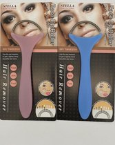 GEZICHTSHAAR VERWIJDERAAR/EPILEER VEER/FACE EPI ROLLER/TWEEZER/HAIR REMOVER/SET 2 STUKS