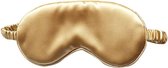Zijden Slaapmasker Goud - Super Soft – Reismasker – Vliegtuig Masker