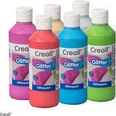 Glitterverf Creall 6 kleuren in 250ml flacons