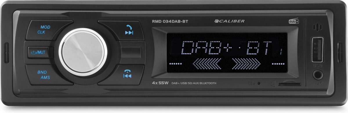 Autoradio DAB+ avec USB, SD et AUX - 1DIN - Avec Télécommande (RMD049DAB)