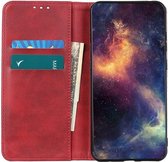 Motorola Moto G9 Plus Portemonnee Stand Book Case Hoesje Rood