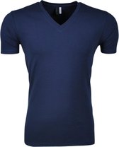 Gamberro Heren - T-shirt - V-hals - Slimfit - Navy