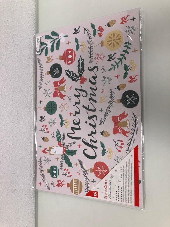 Placemats Kerst 20 stuks