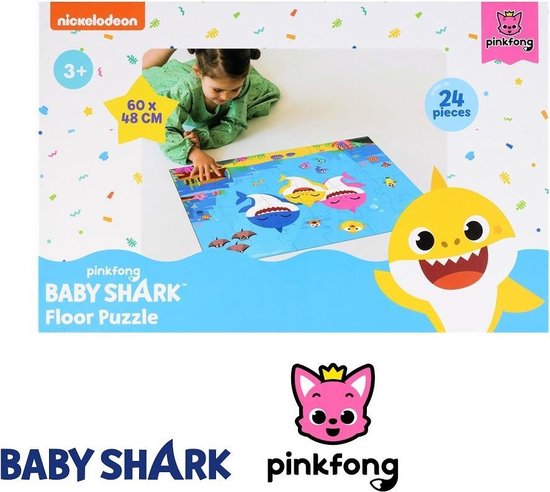 dorst Stiptheid toekomst Baby Shark - Baby Shark puzzel - Vloerpuzzel 3 jaar - 24 stukjes - 60 x 48  cm - Doo... | bol.com