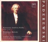 Paderewski: Violin & Piano Works