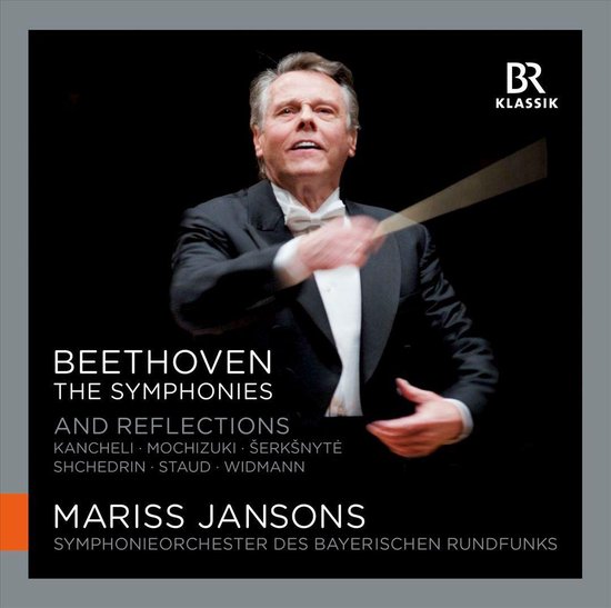 Dirigent Mariss Jansons met staf, podiumkleding, Beethoven: The Symphonies and Reflections, Symphonieorchester des Bayerischen Rundfunks