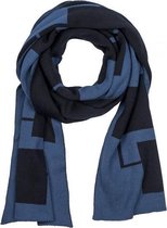 Sjaal blok marine blauw | Gemaakt in Nederland