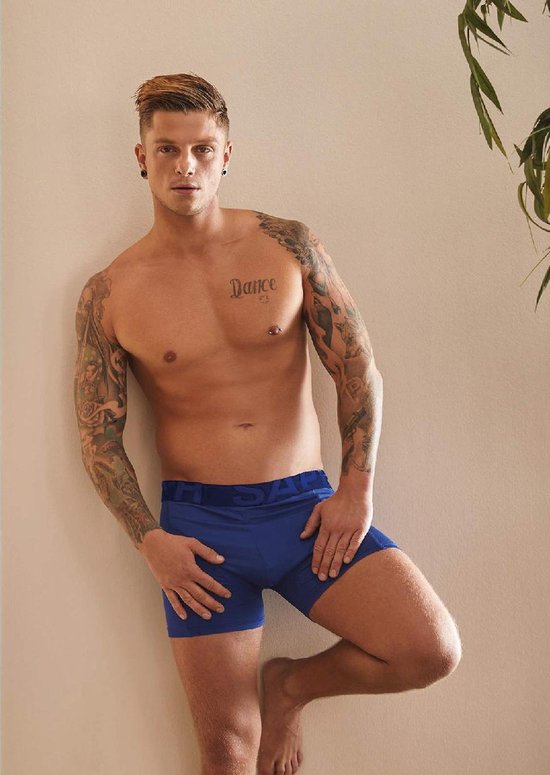 Sapph Boxershort Heren - Vince- Microvezel - 2pack - Blauw/Fuchia - XL |  Bestel nu!