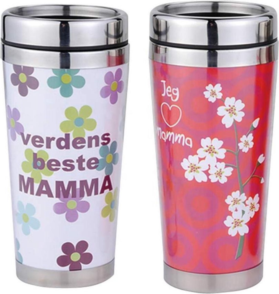 Koffiebeker 470ml met storyboard voor foto’s Thermosbeker met