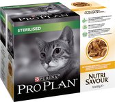 Pro Plan Sterilised Nutrisavour Katten Natvoer - Kip - 10 x 85 g